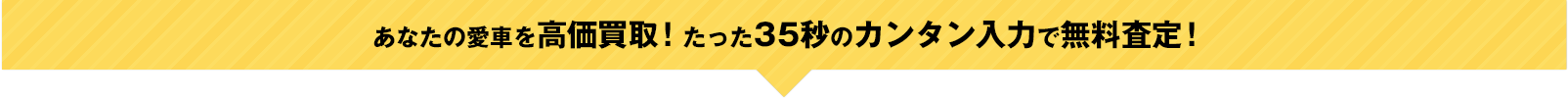 あなたの愛車を高価買取！たった35秒のカンタン入力で無料査定！