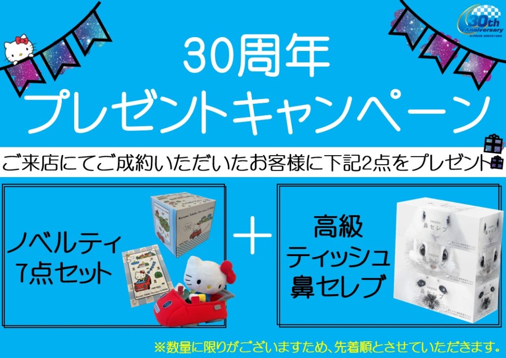 30周年キャンペーン