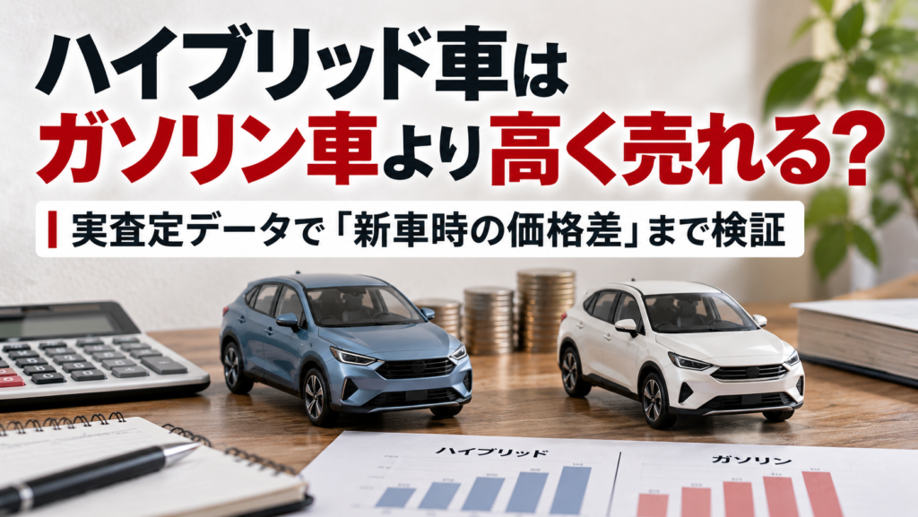 ハイブリッド車はガソリン車より高く売れる？実査定データで「新車時の価格差」まで検証